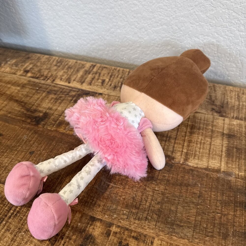 Spark Create Imagine BALLERINA Brunette Princess Pink White 13" Soft Plush Doll - Picture 5 of 7